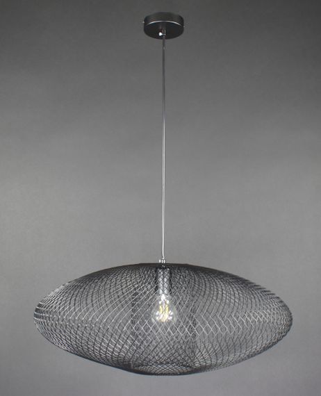 Люстра підвісна LOFT на 1 лампочку 27187 Чорний 30-160х58х58 см.