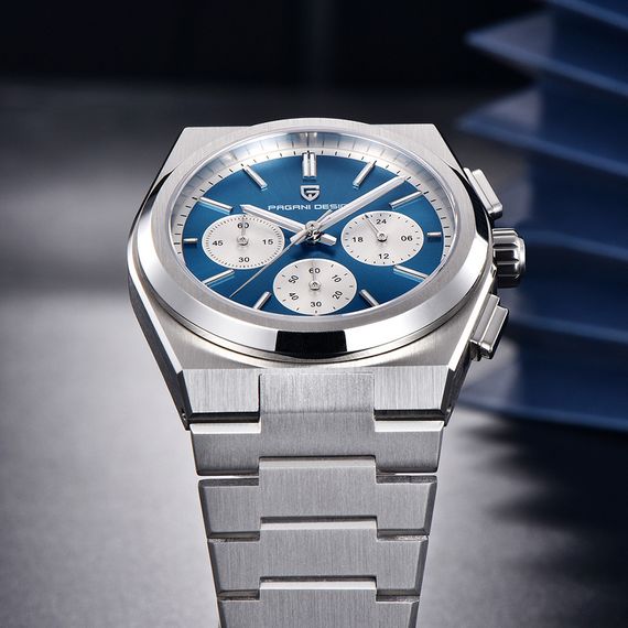 Годинник P2agani Design PD-1761 Silver-Blue | Зображення 3