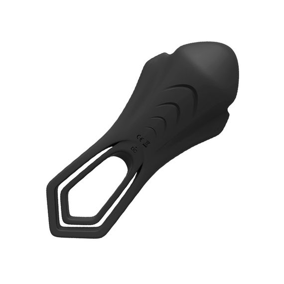 Кільце ерекційне з вібрацією Boss Series Roadster wine Black Sex Aura | Зображення 3