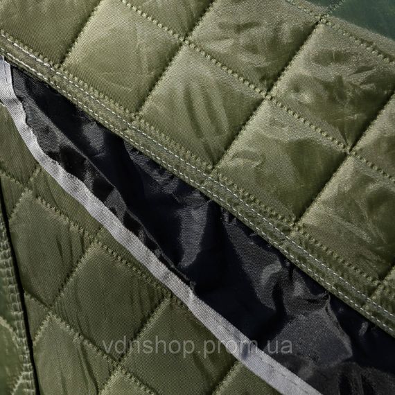 Палатка зимняя утепленная "Куб" 4-х местная LUGI 230*230*210 см для рыбака туризма кемпинга и путешествий Хаки LU-BD21 | Зображення 7