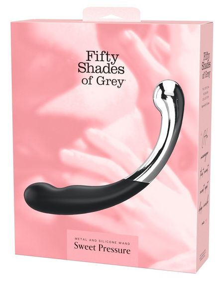 Двухсторонний фаллоимитатор, массажер точки G Fifty Shades of Grey силикон и металл sexstyle | Зображення 1