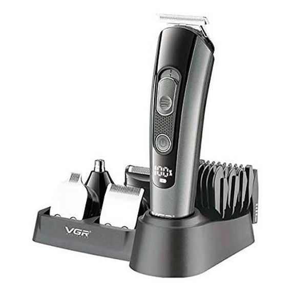 Машинка для стрижки акумуляторна VGR V-175 10 Вт 5 насадок