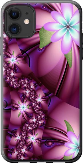 Чехол на iPhone 11 Цветочная мозаика "1961u-1722-17620"