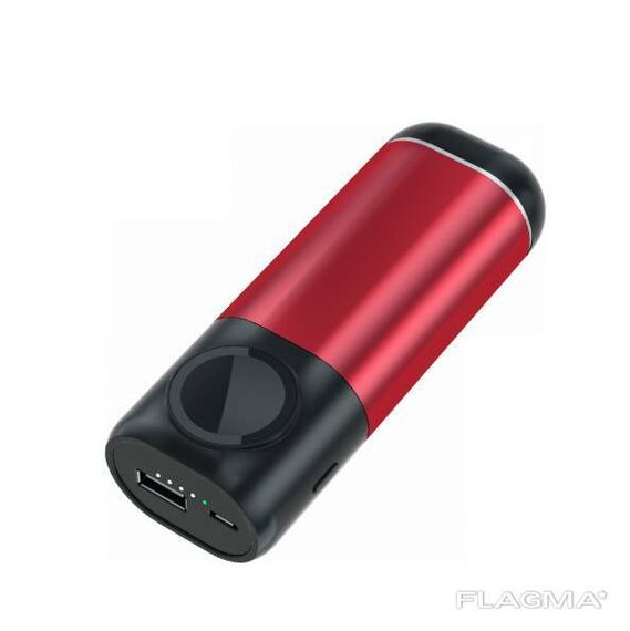 Power Bank 3 в 1 (Iphone Apple Watch AirPods) Бордовый отличный девайс для Iphone Apple | Зображення 2