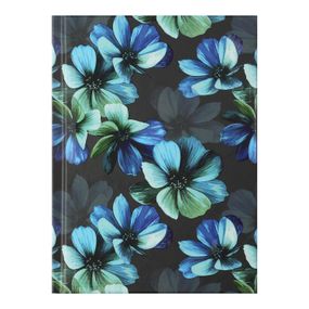 Блокнот FLORA BM.24614102-06 BUROMAX, А6, 64 арк., клітка, тверда обкладинка, мат. ламінація+лак, бірюзова (4823078941343)