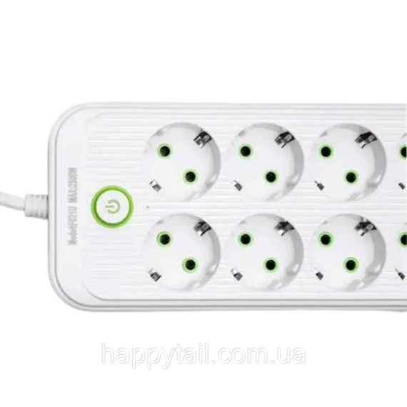 Мережевий фільтр-подовжувач 8 розеток 4xUSB-A 2xUSB-C 5м білий  HP-5-55 | Зображення 2
