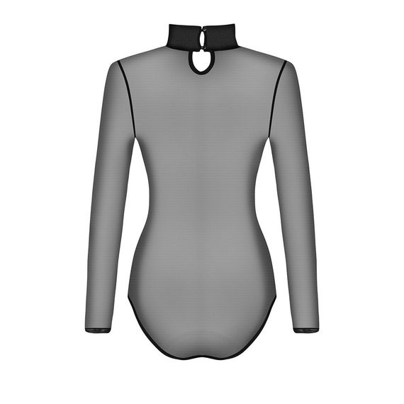 Боді Obsessive B136 із напівпрозорої тканини, чорний, XS/S sexstyle | Зображення 5