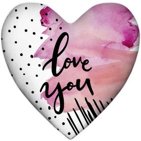 Подушка сердце XXL Love you 57x57 см (6PS_18L032)