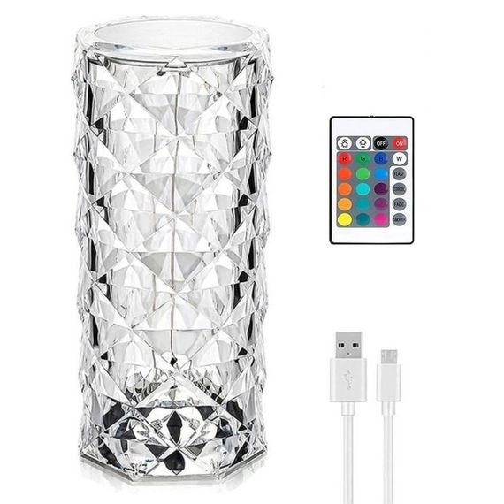 Настільна лампа ХІП Люстровий кришталевий куб Crystal Rose XPRO 25001 рожевий (42788-Crystal Rose_158) | Зображення 5