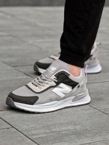 Кросівки New Balance текстиль/замш/шкіра колір сірий, чорний