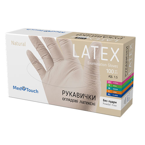 Рукавички латексні MEDICAL PROFESSIONAL без пудри, розмір M