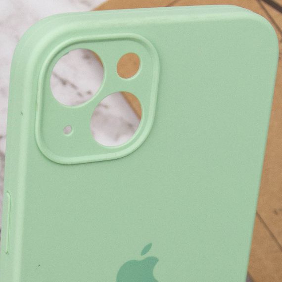 Чохол Silicone Case Full Camera Protective (AA) для Apple iPhone 15 Plus (6.7") Зелений / Pistachio | Зображення 4