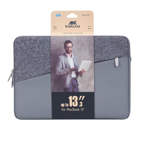 Чохол для ноутбука 13.3" Riva Case 7903 сірий | Зображення 9