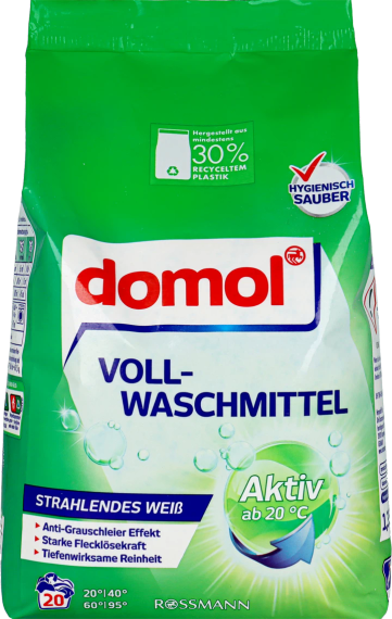 DOMOL Пральний порошок для білих тканин 1,35 кг