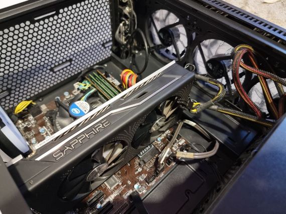 Ігровий ПК 1stPlayer D4-BK-4F1 Tower / Intel Core i7-6700 (4 (8) ядра по 3.4 - 4.0 GHz) / 16 GB DDR4 / 480 GB SSD + 1000 GB HDD / AMD Radeon NITRO RX 470, 8 GB GDDR5, 256-bit / 650W б/в | Зображення 8