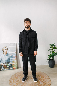 Костюм вельвет Барса чорний S XL