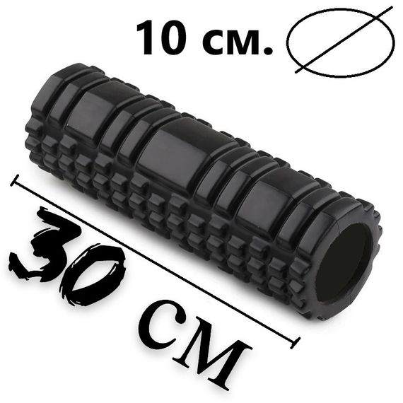 Массажный ролик (роллер) Паверплей 4342 Massage Roller Черный (30x10см.) | Зображення 7