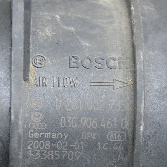 Витратомір повітря 2.0 / 2.5 TDI Volkswagen Golf V Passat B6 2003-2018 ДМВП Фольксваген Гольф 03G906461C | Зображення 3