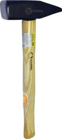 Молоток слюсарний квадратний бойок, деревяна ручка 300 г Сталь (арт.44000)