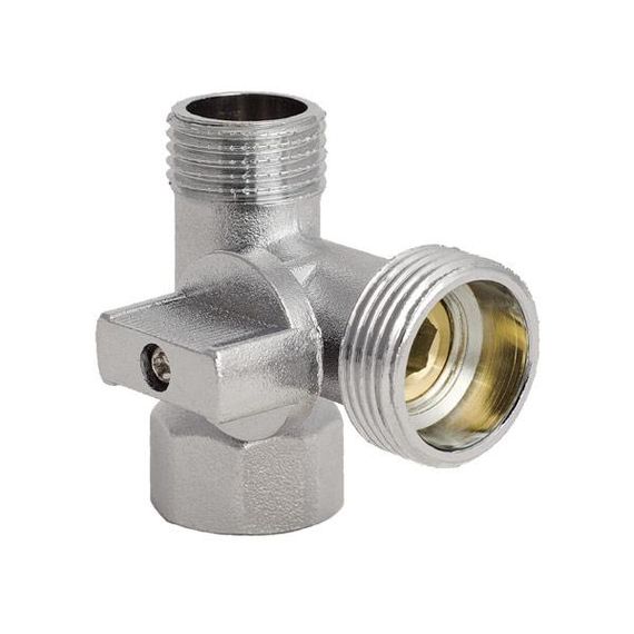 Кран трехходовой 1/2Mx3/4Mx1/2F Koer KR.515 (KR0103) | Зображення 1