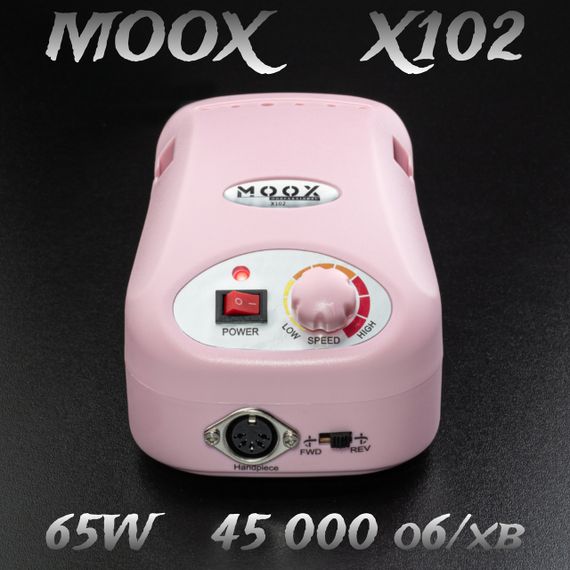 Рожевий фрезер Moox X102 45тис. об/хв, 65W для манікюру і педикюру | Зображення 1
