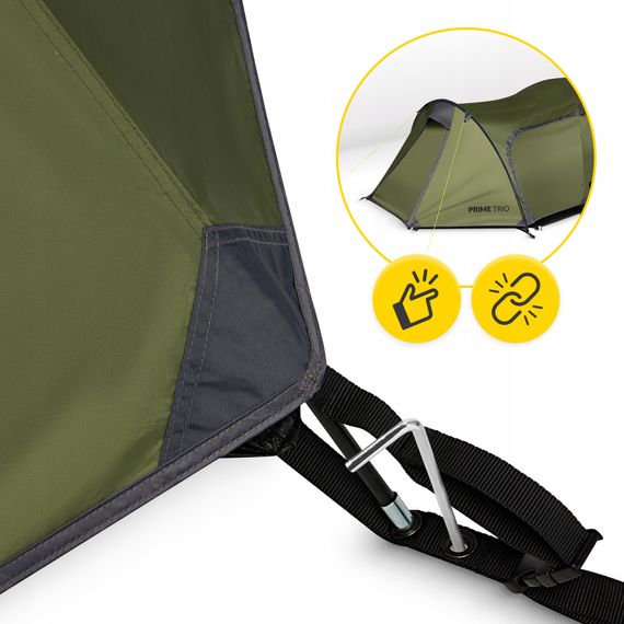 Намет туристичний Mountain Goat Prime Trio 3-місний Olive (P-5905973406574) | Зображення 1