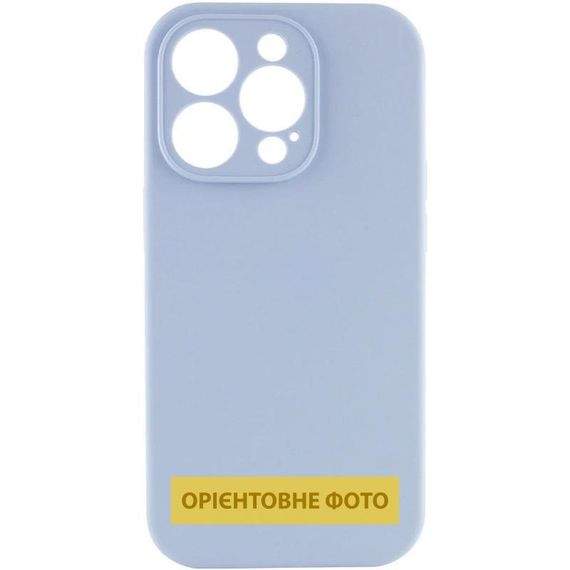 Чехол Silicone Case Full Camera Protective (AA) NO LOGO для Apple iPhone 17 Air (6.5") Голубой / Lilac Blue