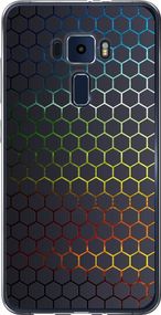 Чехол на Asus Zenfone 3 ZE552KL Переливающиеся соты "498u-448-17620"