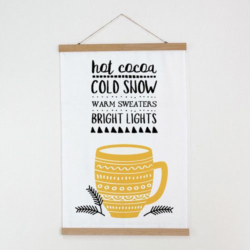 Тканинний постер на стіну Hot cocoa 60х93 см (TPSR_23NY020)