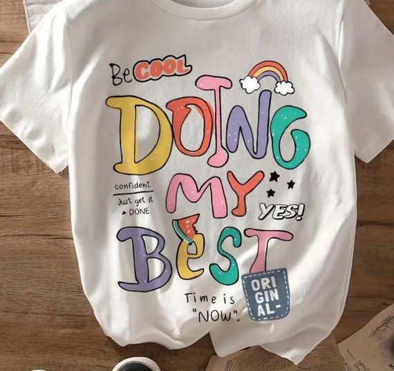 Футболка жіноча з принтом повсякденна L Білий