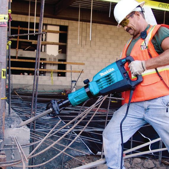 Молоток відбійний мережевий Makita HM1307CB (23.6 Дж, 730-1450 хв-1, 1510 Вт, HEX 28.6 мм, 17.3 кг) | Зображення 5