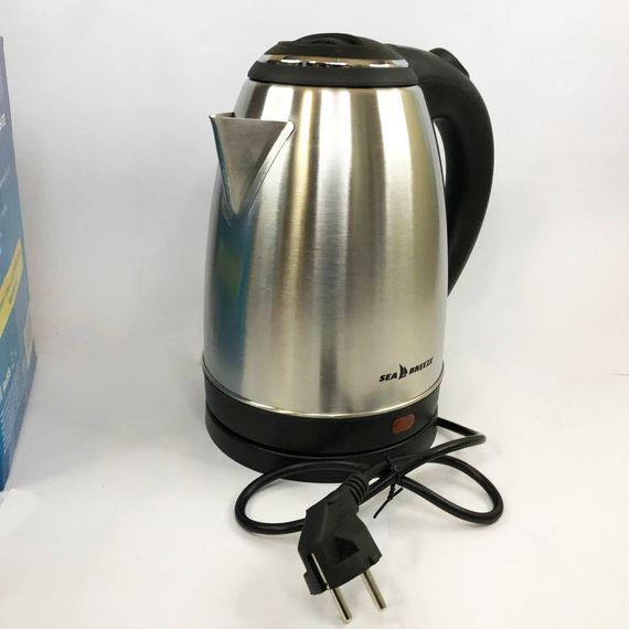 Тихий электрический чайник Sea Breeze SB-012 1.8 л | Чайник дисковый | WF-789 Чайник електро