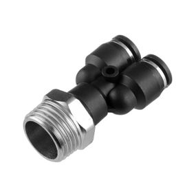 З'єднання цангове Y-подібне для поліуретанових та ін. шлангів 8*8 мм, 1/2" нар. різь INTERTOOL PT-23871