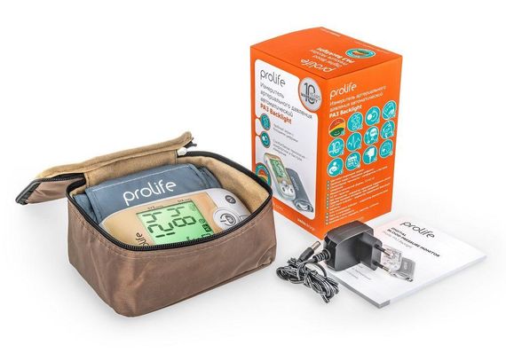 Тонометр PROLIFE PA3 Backlight AFIB автоматический на плечо с адаптером гарантия 10 лет | Зображення 5