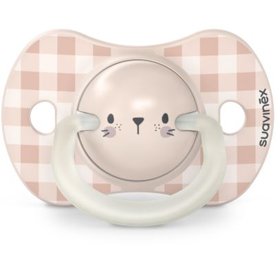 Пустышка Suavinex фізіологочна, 2 шт. 0-6 місяців, нічна/кролик (308214) | Зображення 3