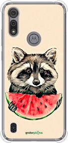 Чохол на Motorola E6s Єнотик з кавуном "4605sp-2001-2448"