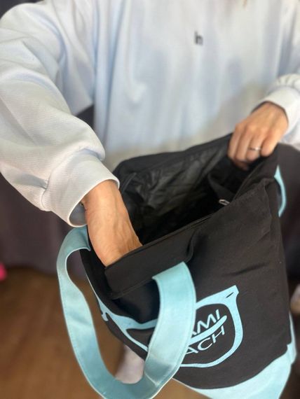 Женская большая пляжная сумка одно отделение на молнии AV013 размер 40/36, серая | Зображення 1