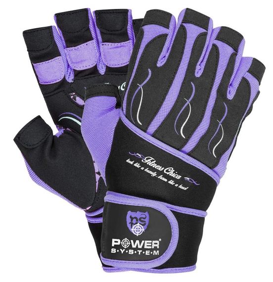 Перчатки для фитнеса Power System PS-2710 Fitness Chica жіночі Purple XS