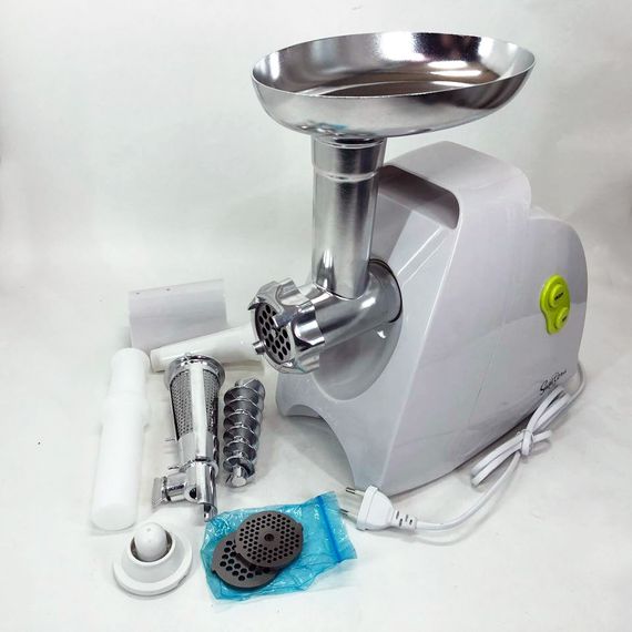 М'ясорубка Suntera SMG-5425W, м'ясорубка-соковитискач, електрична м'ясорубка з насадками для дому | Зображення 5