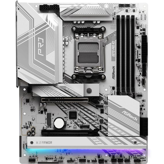 ASRock X870 PRO RS (AM5/X870, 4*DDR5, 2xPCIex16, HDMI/USB4, 4xSATA, 3xM.2, 2.5GLan, ATX) | Зображення 5