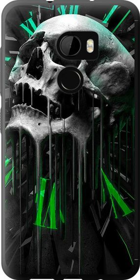 Чехол на HTC One X10 Череп-часы "4100u-995-17620"
