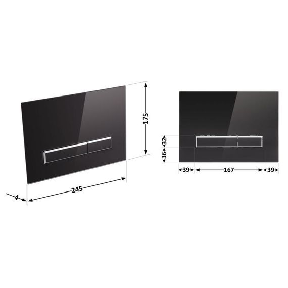 Панель смыва для унитаза Qtap Nest QT0111V1107GB | Зображення 1