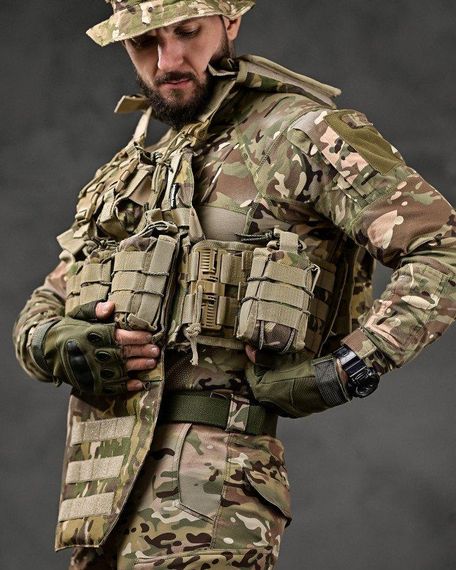 Плитоноска 4 быстрых сброса  Cordura мультикам ВТ7929 | Зображення 4