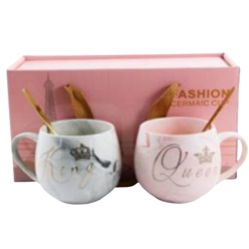 Набір чашок 2 предмети 350мл (подарункова уп) порцеляна 206 Interos