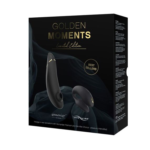Преміальний подарунковий набір Golden Moments: Womanizer Premium та We-Vibe Chorus Black | Зображення 5