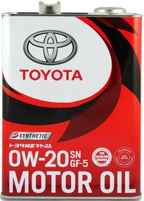 Моторна олива Toyota Motor Oil SP 0W-20 4л.