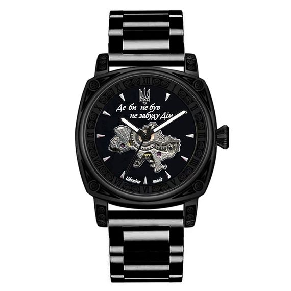Чоловічий годинник Awarder 021-3D Де би не був All Black Steel