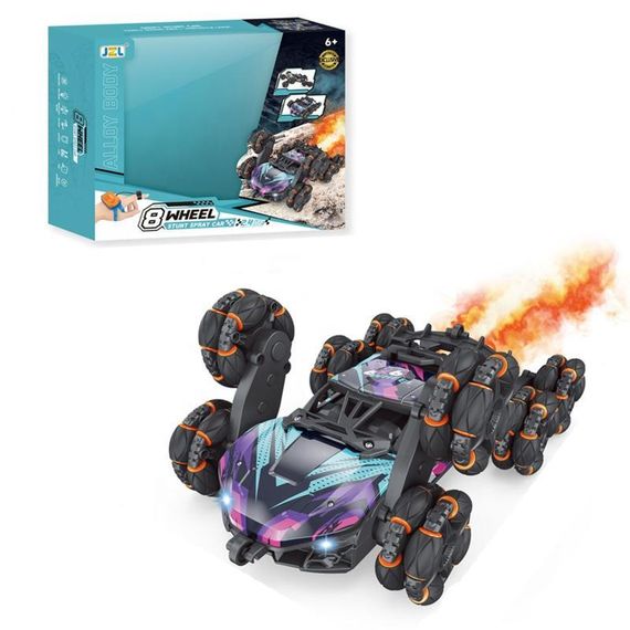 Дитячий восьмиколісний джип на радіокеруванні SHT 2330 2.4G (with 2 remote) Violet | Зображення 2