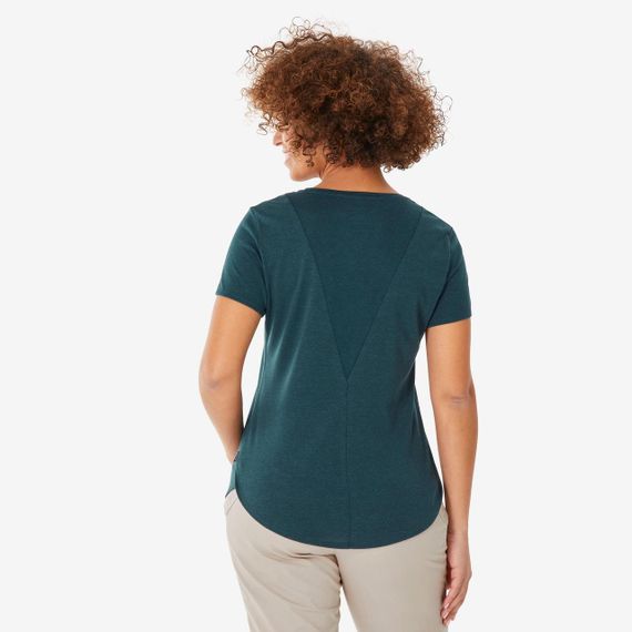 Футболка жіноча NH500 для туризму бежева - S | Зображення 2