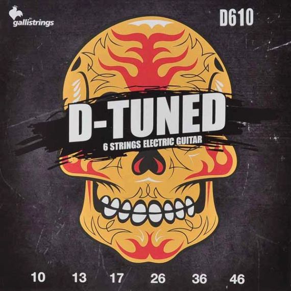 Струни для електрогітари Gallistrings D610 (.010-.046), D-Tuned, REGULAR, Steel/Nickel